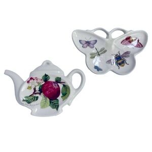 Portmeirion BOTANIC
GARDEN BUTTERFLIES & APPLE TEA
POT Spoon Rest/Holder